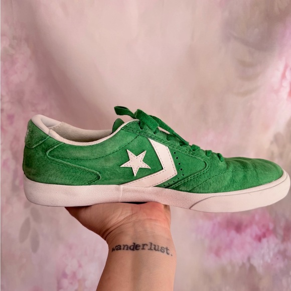 Converse Green and White Sneakers - Picture 5 of 9